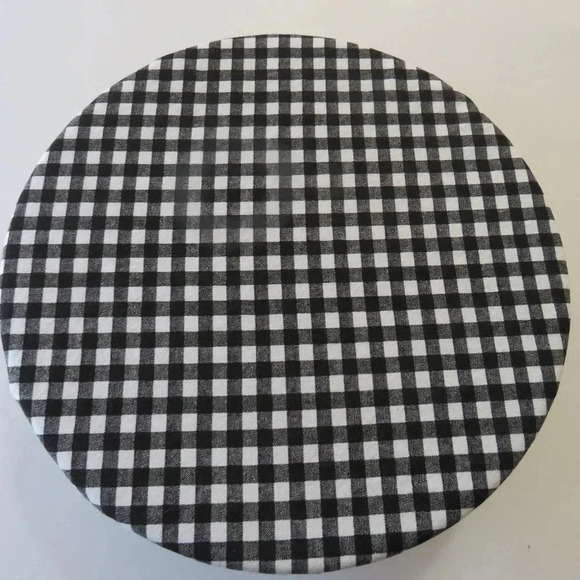 Kitchenaid Bowl Cover, Reversible Christmas Snowmen and Black Gingham - Picture 5 of 6